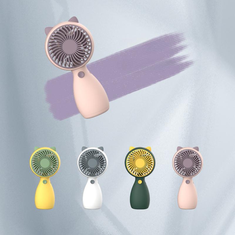 

Портативный портативный мини-бесшумный вентилятор USB перезаряжаемый симпатичный мультяшный ремешок для путешествий на открытом воздухе Незаменимый инструмент для покупок за городом