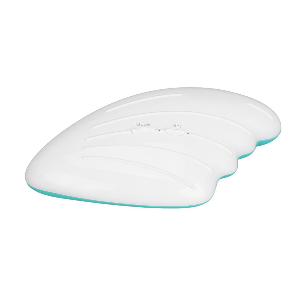 Warming Lactation Massager 6 Vibration Modes 3 Heating Modes Relieve Clogged Ducts Breastfeeding Massager White Green