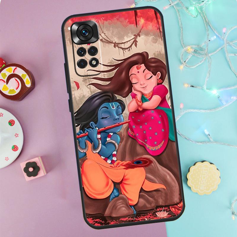 Lord Krishna Radha Case For Xiaomi Redmi Note 14 Pro 9 10 11 12 13 9S 10S 11S 12S Redmi 14C 10C 12C 13C Cover
