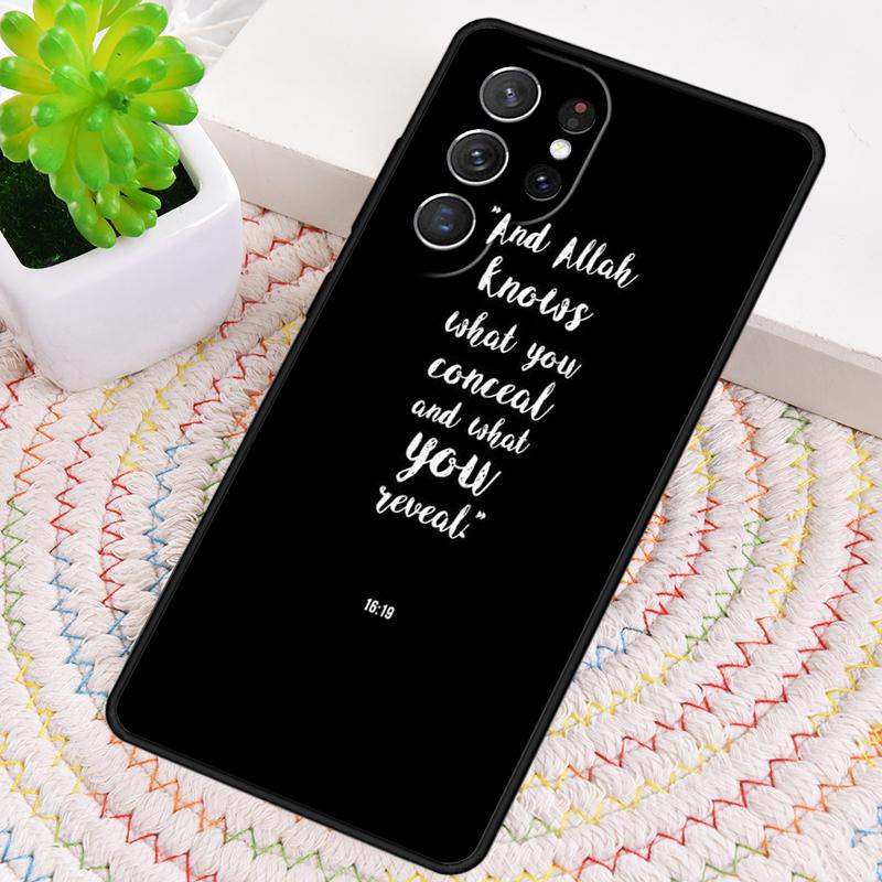 Arabic Quran Islamic Muslim Phone Case for Samsung Galaxy note 10 pro S26 Ultra S23 S24 FE S25 S21 S22 PLUS shockproof Cover