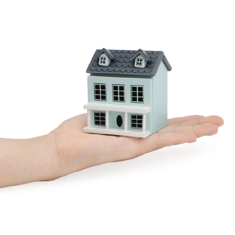 Vintage Cottage Villa Model Ornament for Kids Retro Cottage Villa Figurines Desktop Miniature Pretend Game Props