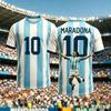 Round Neck T-Shirt Maradona Commemorative Edition 3d Printing Quick-Drying Breathable And Comfortable