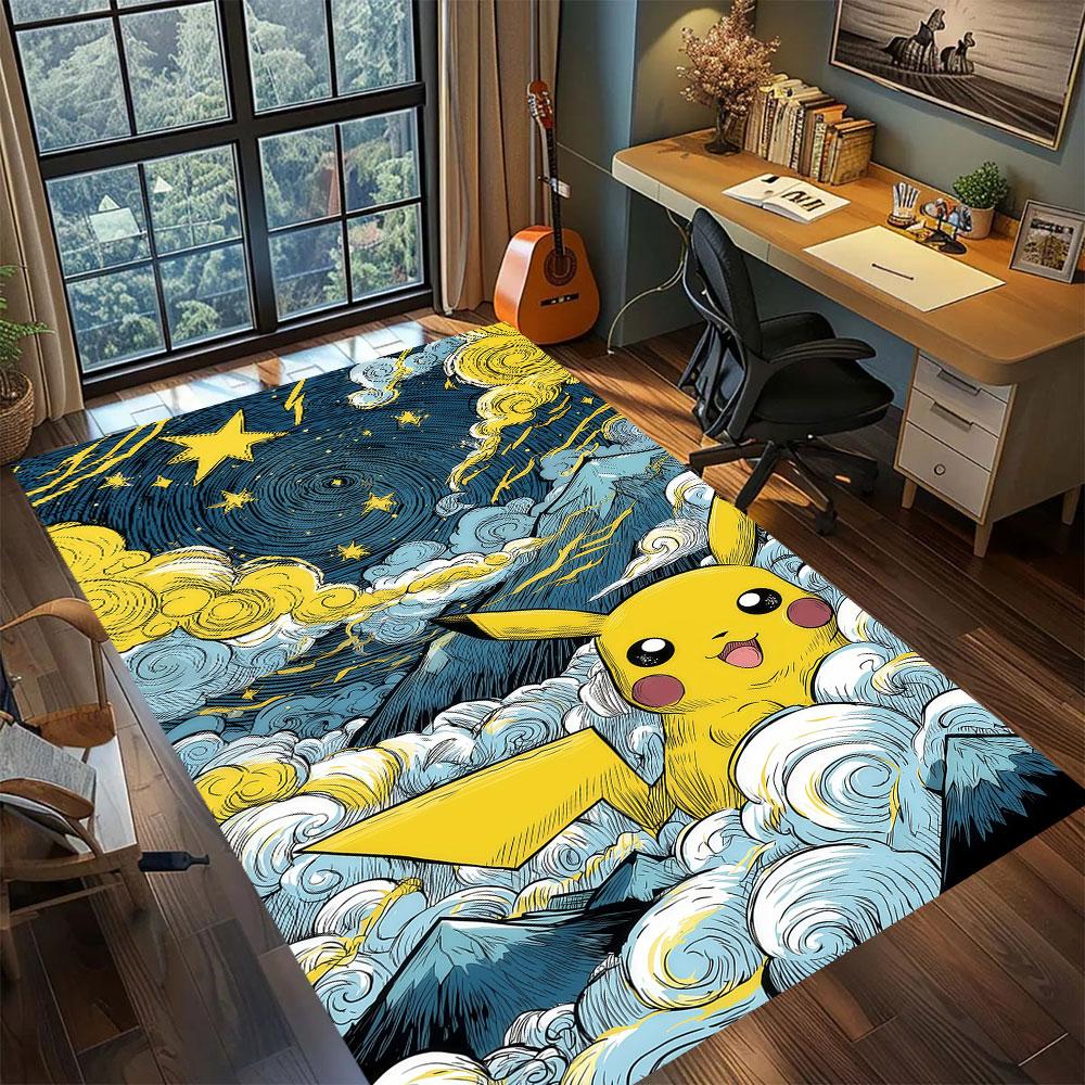 PokeMon anime character Carpet for Living Room Bedroom Home Decor Cool Movie Mat Play Floor Mat