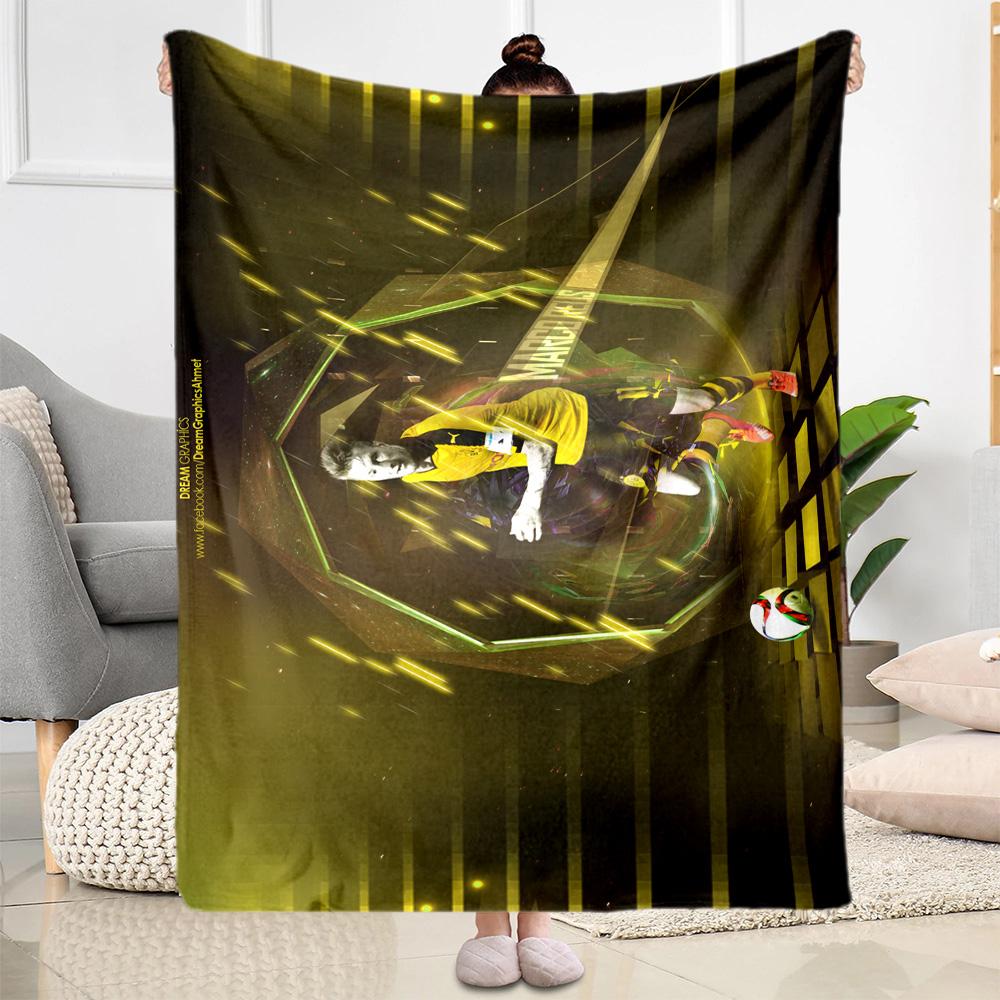 Stoke City Football Player Celebration Blanket Warmthful Decor Great for Bed Bedding Sofa Four Seasons Multipurpose Modern