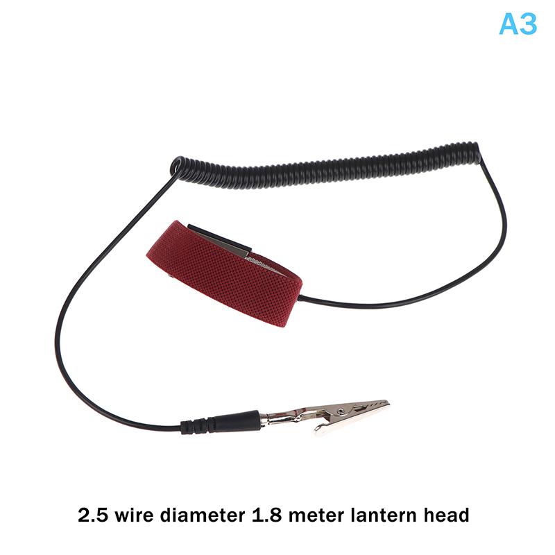 Anti Static Bracelet Electrostatic Wired Adjustable Esd Discharge Cable Wrist Band Strap Hand With Spare Wristband