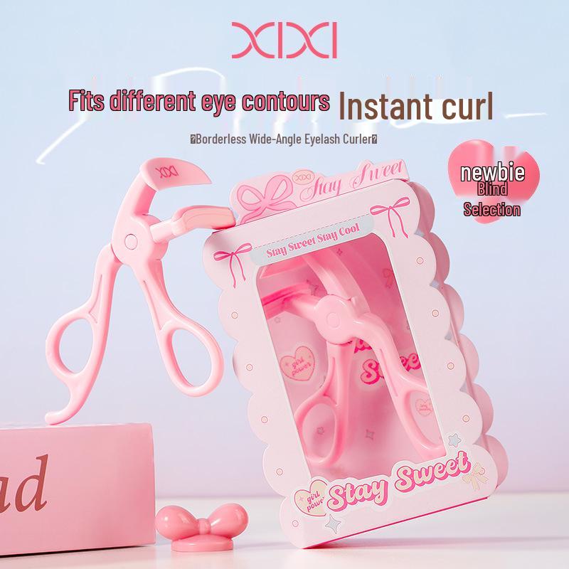 Xixi Frameless Wide-Angle Eyelash Curler: Natural Curl, Long-Lasting Set, Pinch-Free Eyelash Tool for Makeup Artists.