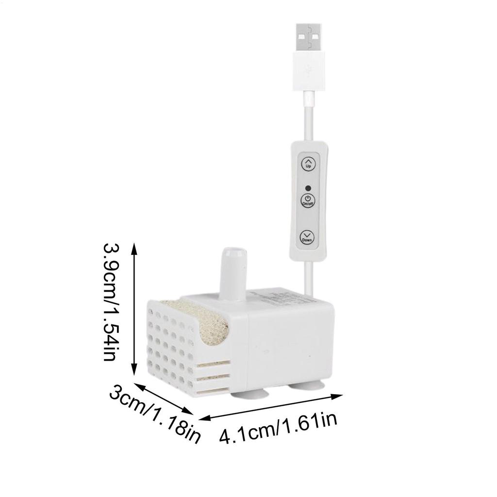 Cat Fountain Pump Submersible Pump Circulation System Silent For Fish Tank Hydroponics Pet Drinking Fountain