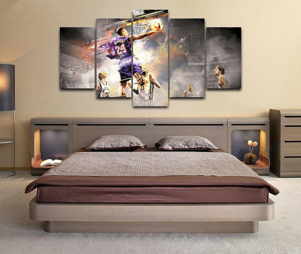

Аннотация Kobe 24 Баскетбольный Плакат 5 Панель Холст Картина Печать Настенная Картина на Холсте Настенный Декор для Гостиной Без Рамки 40x60cm*2 40x80cm*2 40x100cm*1