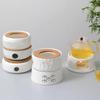 Ceramic Tea Warmer Stove: Household Insulated Tea Set Heater for Boiling and Warming, Ideal for Restaurants and Hotels.