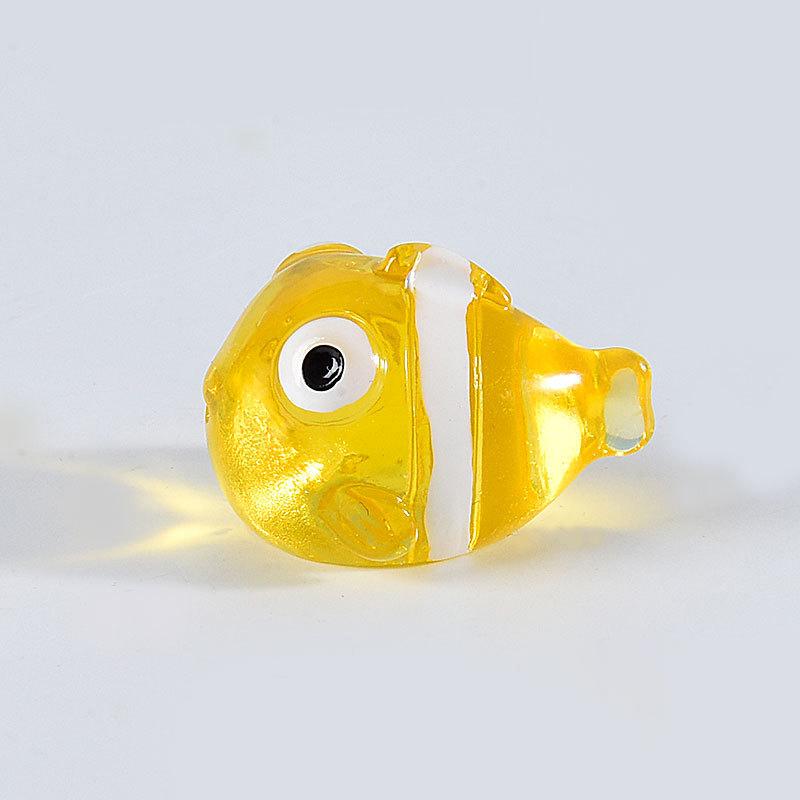 Miniaturas de animales marinos de resina luminosa en la oscuridad, adorno en miniatura para pecera, jardín, casa de muñecas, accesorios