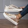 Mode Damen Sneaker Schuhe mit dicker Sohle Neue Herbst Einfarbig Schnürschuhe Sportschuhe Outdoor Casual Damen Sneaker Zapatos De Mujer