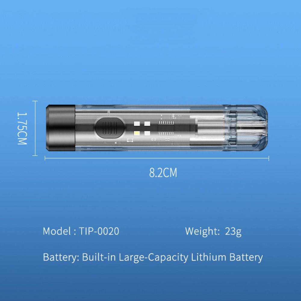 Portable Mini LED COB Flashlight USB Rechargeable with Red&Blue Light LED Torch Ultra Bright Camping Lantern Searching Hiking