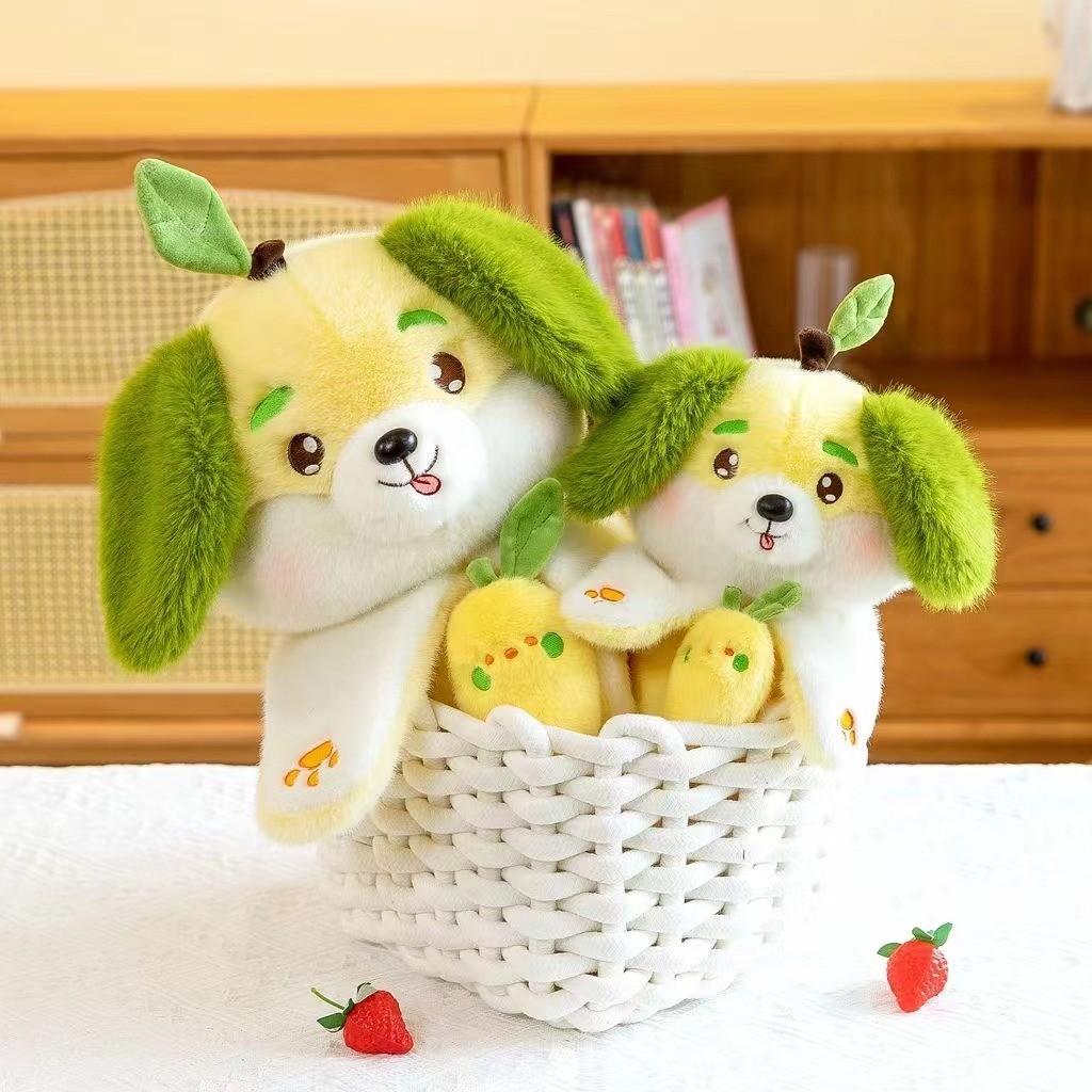 Adorable Mango Dog Plush Toy Super Soft Short Plush Stuffed Animal Doll Gift