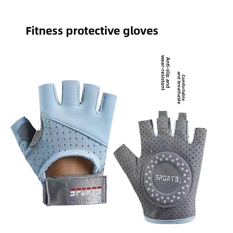Ice Silk Fitness Gloves For Women With Nonslip Grip For Yoga And Cycling