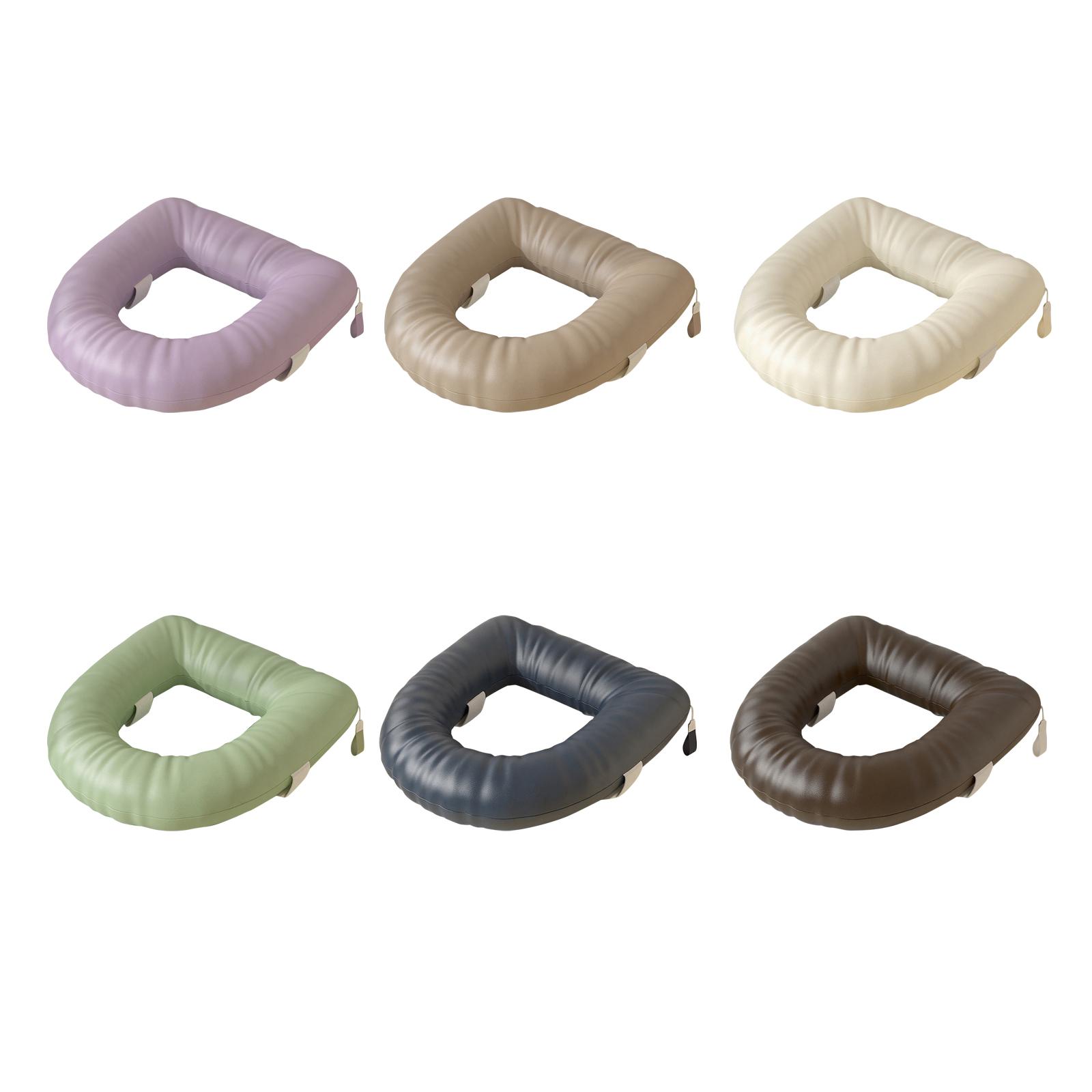 Rialzo Sedile WC Copriseggiolino WC Pratico Flessibile Riutilizzabile Cuscino per Sedile WC cachi