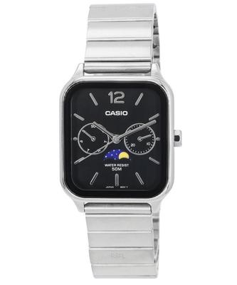 Standard Analog Moon Phase Black Dial Quartz MTP-M305D-1A Men's Watch