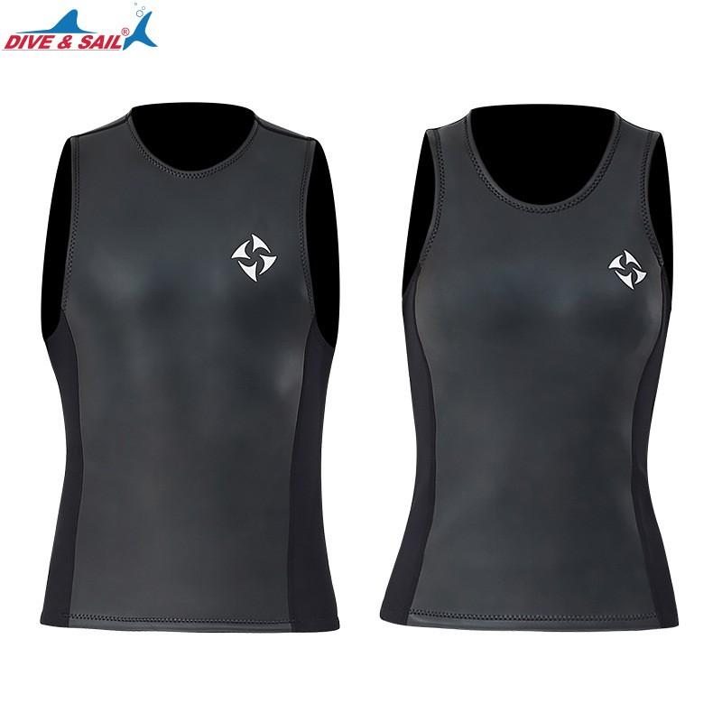 Diving Suit 2MM Split Vest Smooth Leather Sleeveless Thickened Cold-proof Snorkeling Surfing Swimsuit