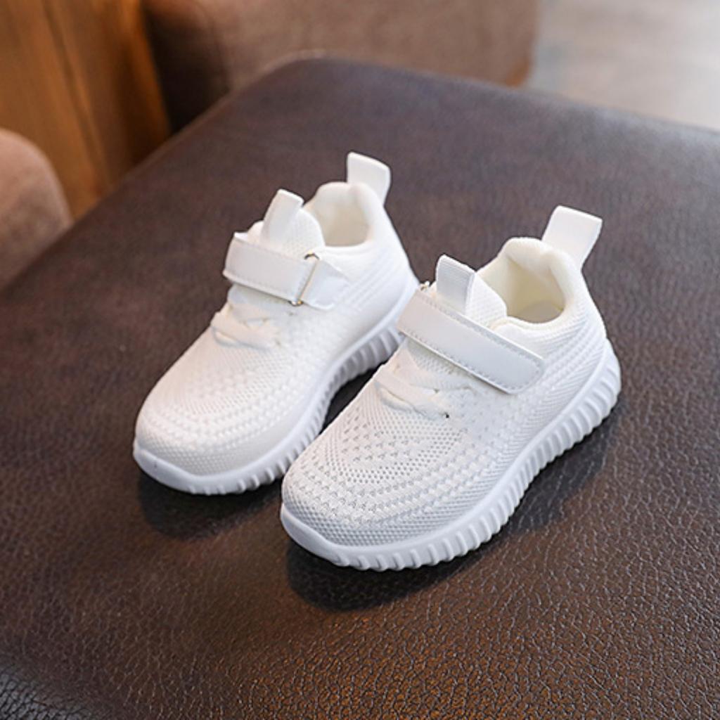 Scarpe da Ginnastica per Bambini Sneakers Leggere e Traspiranti in Rete con Chiusura a Velcro Regolabile per Bambini Piccoli e Bambini