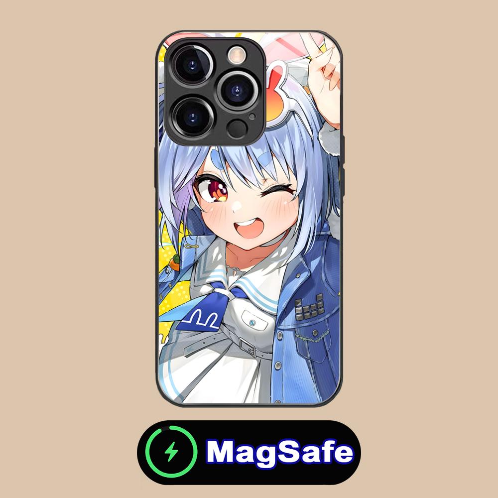 Usada Pekora Anime Phone Case for iPhone 16 15 14 13 12 11 Pro Max Plus Mini MagSafe Glass Colour Protective Smartphone Luxury