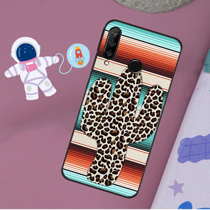 Boho Botanical Leaf Cow Cactus For Huawei Nova 11i 7i 8i 12i 12s Y73 Y70 Y90 Y60 Y72 Y61 Y91 9 10 SE P40 Lite P30 Pro Case