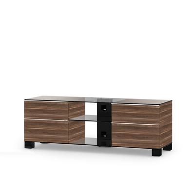 Sonorous MD9340 WOOD C-HBLK-VIC- Clear Glass, Black Aluminum, Victori Walnut, Sonorous