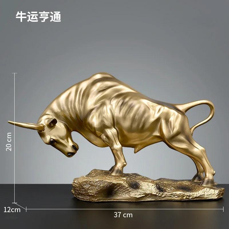 

Декоративный орнамент Lucky Taurus для домашнего декора, креативный современный офисный рабочий стол с изображением коровы, для бизнеса, книжный шкаф, украшение для бычьего рынка