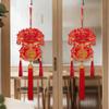 Chinese New Year Hanging Pendants Traditional Fu Character Wall Door Flag Decor Tassels Red Good Luck Spring Festival Ornament