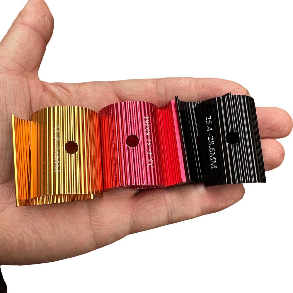 Boccole per Manubrio Bicicletta in Lega di Alluminio (25,4 a 31,8 MM / 31,8 a 35 MM) Manicotto di riduzione per spessore cannotto