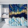4 Piece Bathroom Decor Set With 70.8 Inch Shower Curtain Rug And Toilet Lid Cover