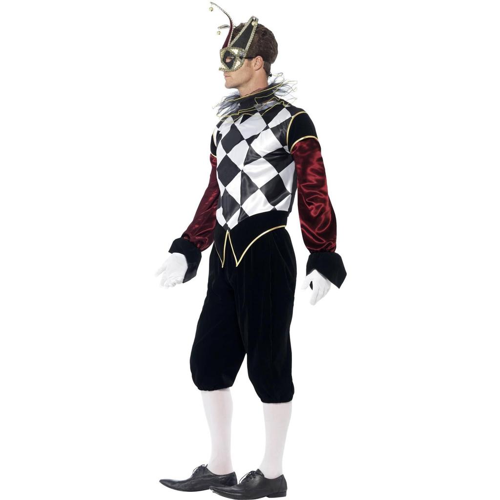 Smiffys Men's Gothic Venetian Harlequin Costume Set