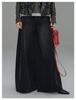 High-Waisted Wide-Leg Black Jeans for Women - Spring Retro Style, Loose Fit, Slimming and Versatile, Size 26.