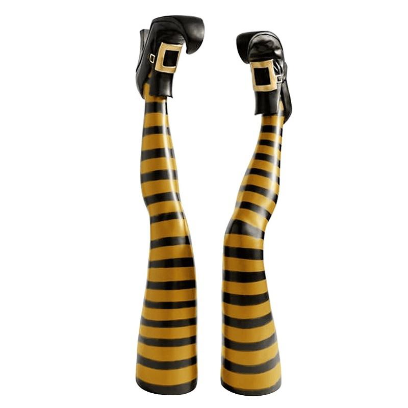 Halloween Requisiten Dekoration Böse Hexen Oberschenkel Lustige Schöne Beine Auf dem Kopf Zauberer Füße mit Stiefel Pfahl Ornament Dekoration