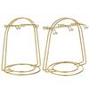 Cup Holder Saucer Display Rack Stainless Steel Mug Hanger Saucer Display Rack Stainless Steel Tea Cup Water Drainer