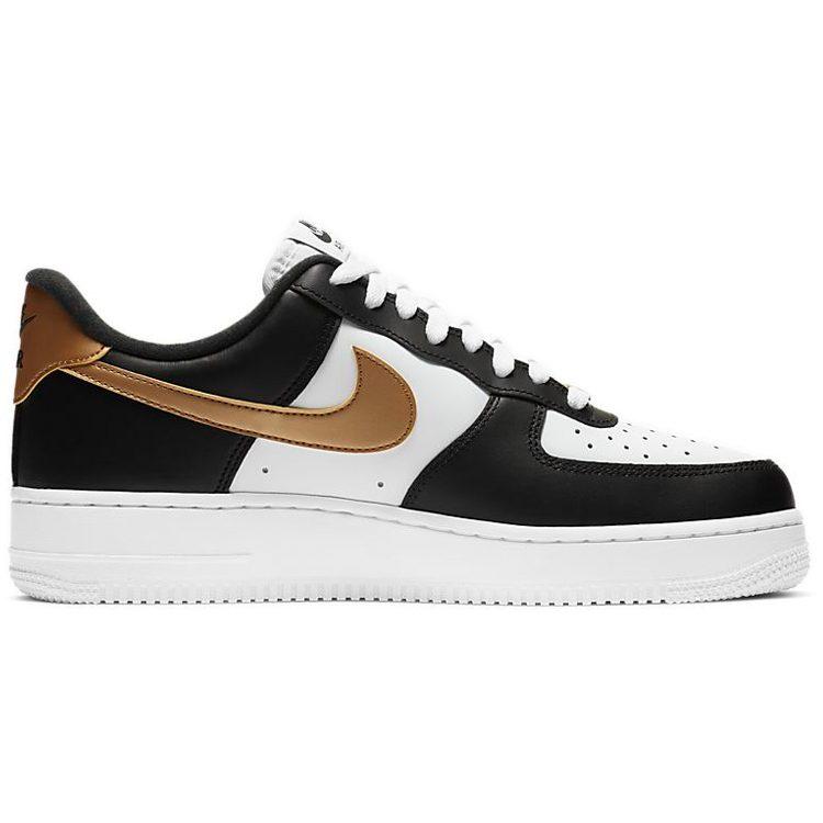 Nike Air Force 1 Low Black White Metallic Gold CZ9189-001