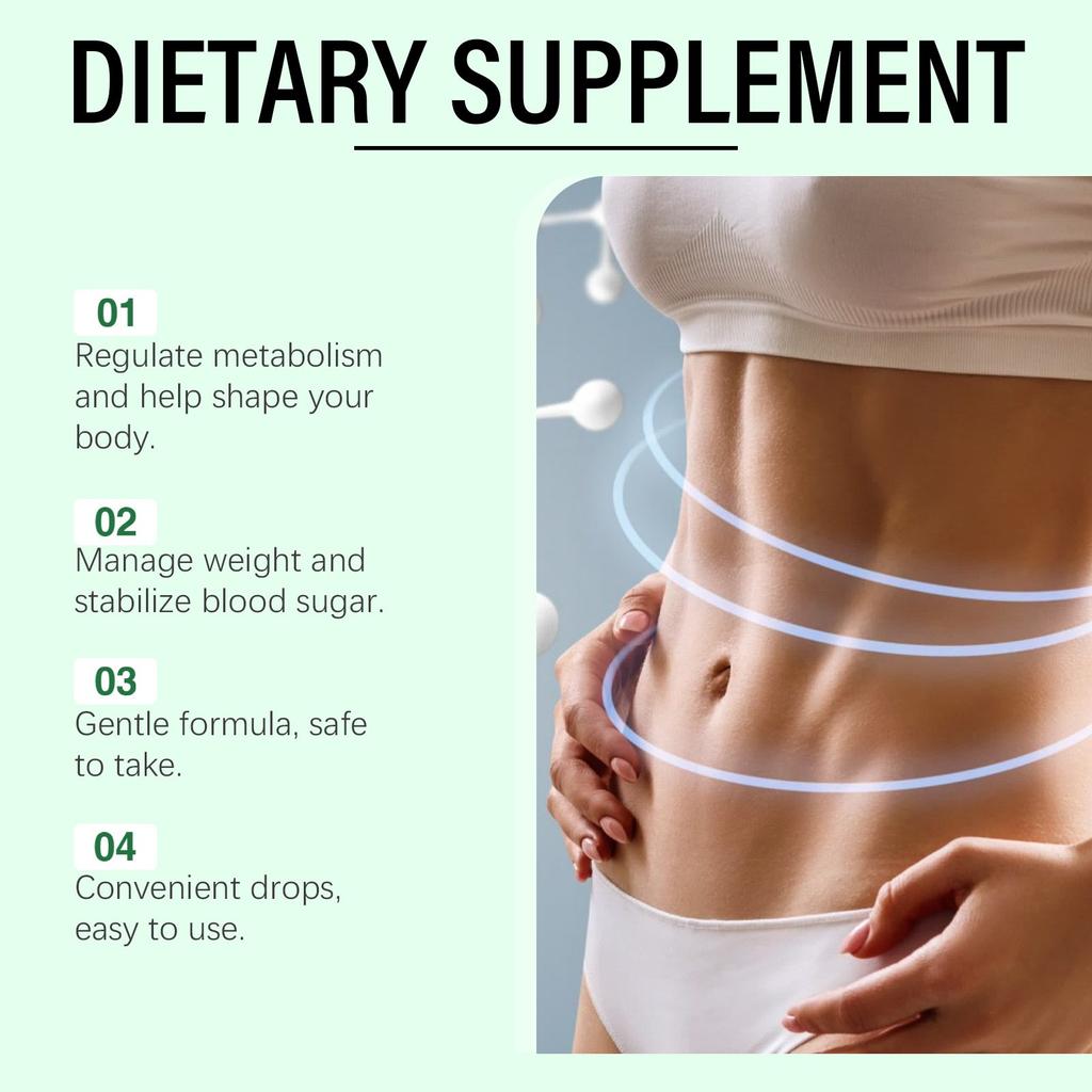 Body Shaping Balance Drops, Concentrated Serum Moringa Drops,promoting Drops,2ml