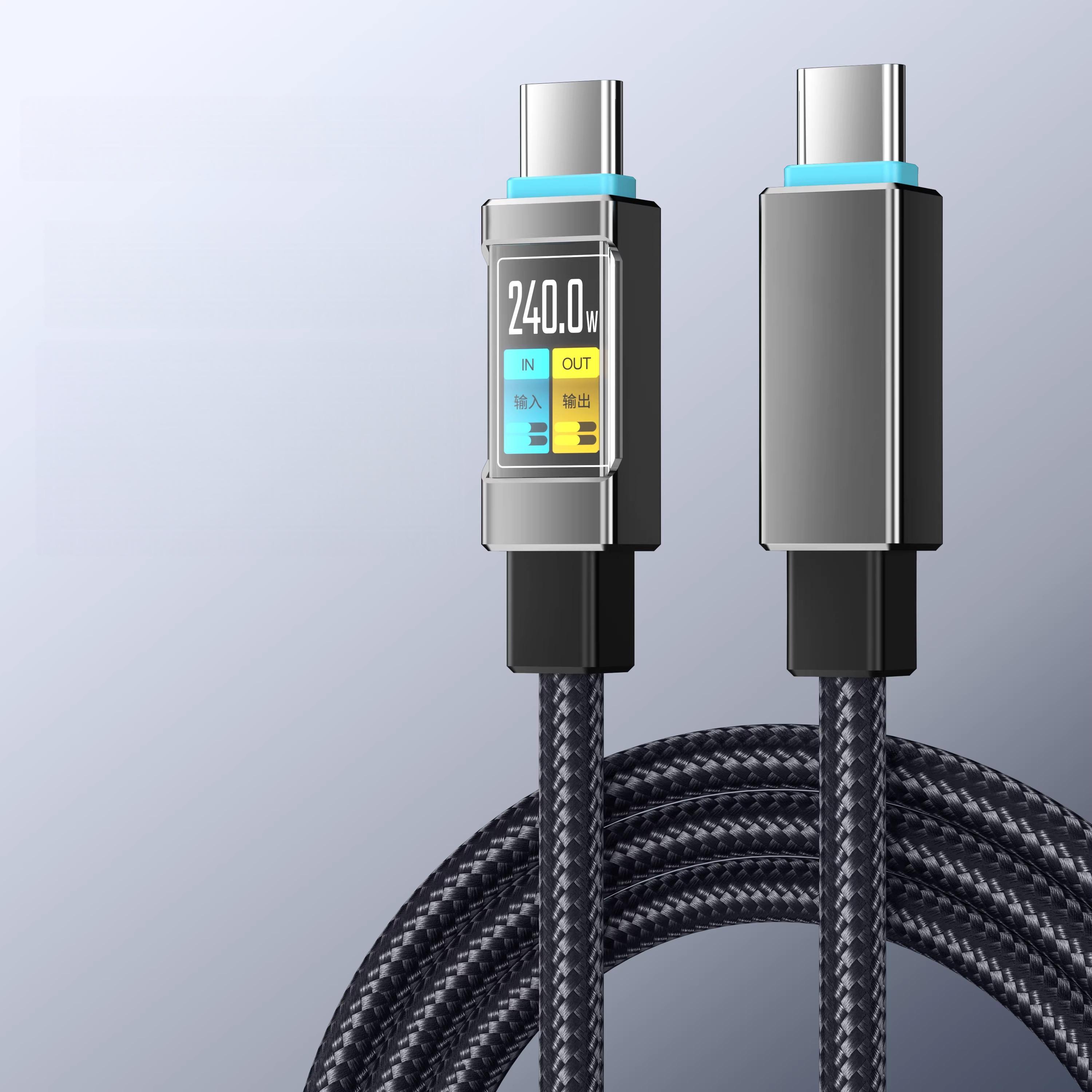 

240W USB C to Type-C Mobile Fast Charging Data Cable for iPhone 17 16 15 Samsung Huawei Honor Xiaomi OPPO Phone Charging Cable 1.5m