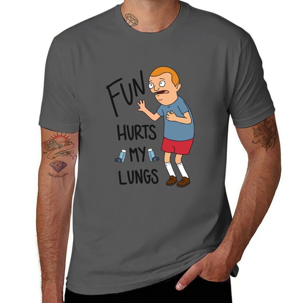RegularSized Rudy Fun Hurts My Lungs Classic TShirt Sun Protective Outdoor Tee Top