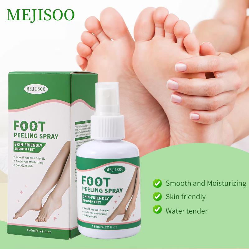 English Foot Peeling Spray: Anti-Heel Dryness & Crack Relief, Exfoliating Foot Mask for Removing Dead Skin.