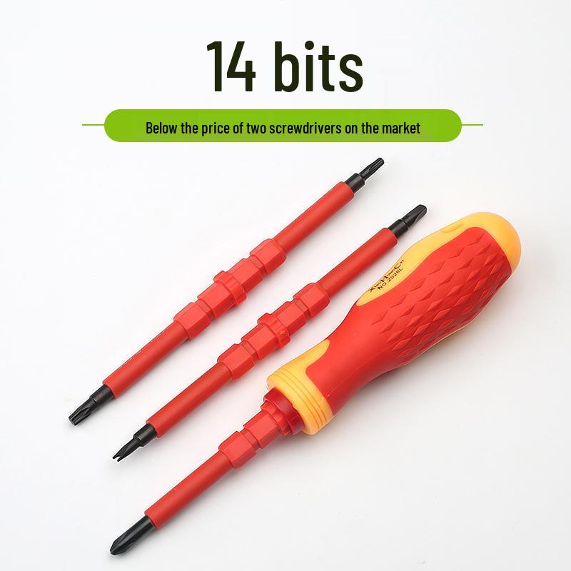 Multi-functional Insulated Electrician Screwdriver Set - Chrome Vanadium Steel