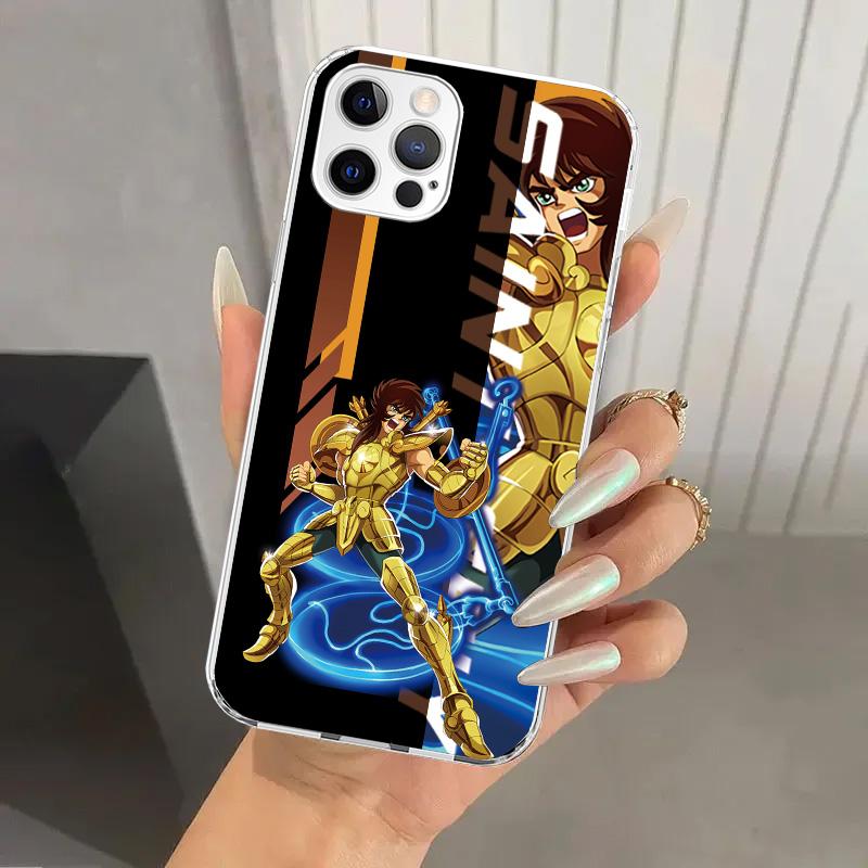 Anime Saint Seiya Phone Case for Iphone 17 Air 16 15 Plus 14 13 Mini 12 11 Pro Max 16E 7 8 SE 2020 Soft Funda Print Shell 16 15