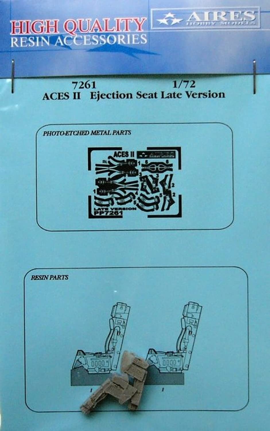 

Iris ACES2 Ejection Seat Late Model 2 Pieces Plastic Model Parts ARS7261 1/72