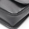Used YVES SAINT LAURENT logo Shoulder Bag Leather Black Used Women