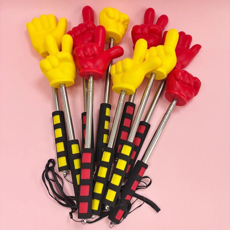 Stainless Steel Finger Reading Sticks Telescopic Rod Finger Design Teaching Stick Educational Learning Toys Students 1/2PCS