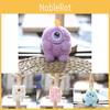 Cute Adorable Monster Plush Toy Keychain Soft Short Plush Material In Pink Blue Purple White