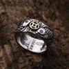 Copper Coin Ring for Men Open Ring To Attract Wealth and Good Luck