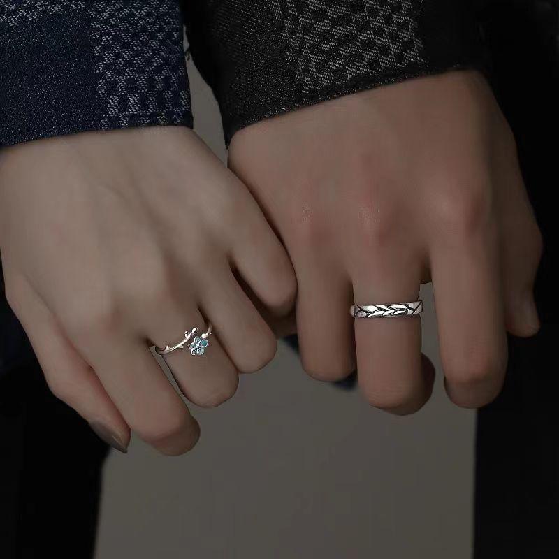 "Forget-me-not" Couple Rings - Stylish Women's Pair Rings, Perfect for Birthdays or Christmas Gifts for Boyfriend