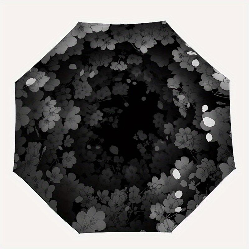 

1pc Floral PatternAutomatic Folding Umbrella, Portable & Foldable Design with 8 Ribs, Casual Outdoor Accessory yy250804186