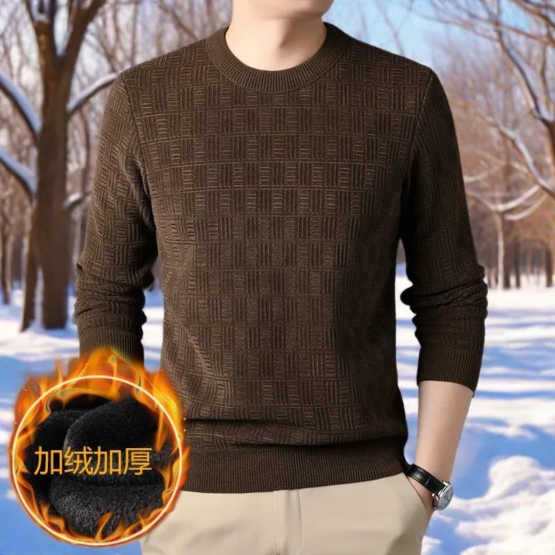 Men's Sweaters Autumn and Winter Sports Shirts Men's New Styles Thick Round Neck Thermal Underwear for Men