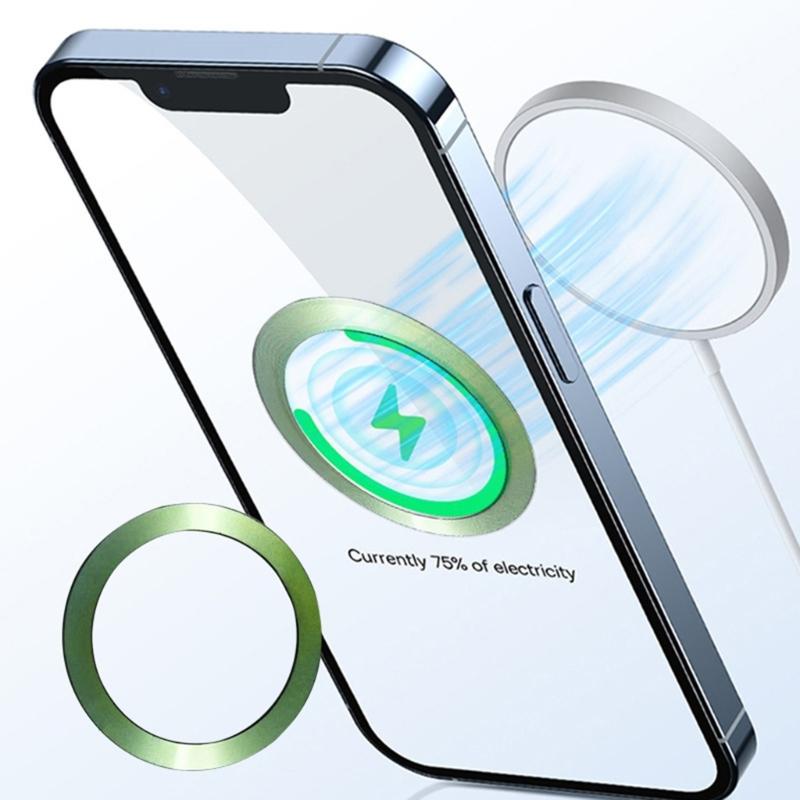 Universal Metal Phone Rings Pattern Magnetic Phone Plate Phone Holder Rings for Magnetic Car Mount Wireless Charging