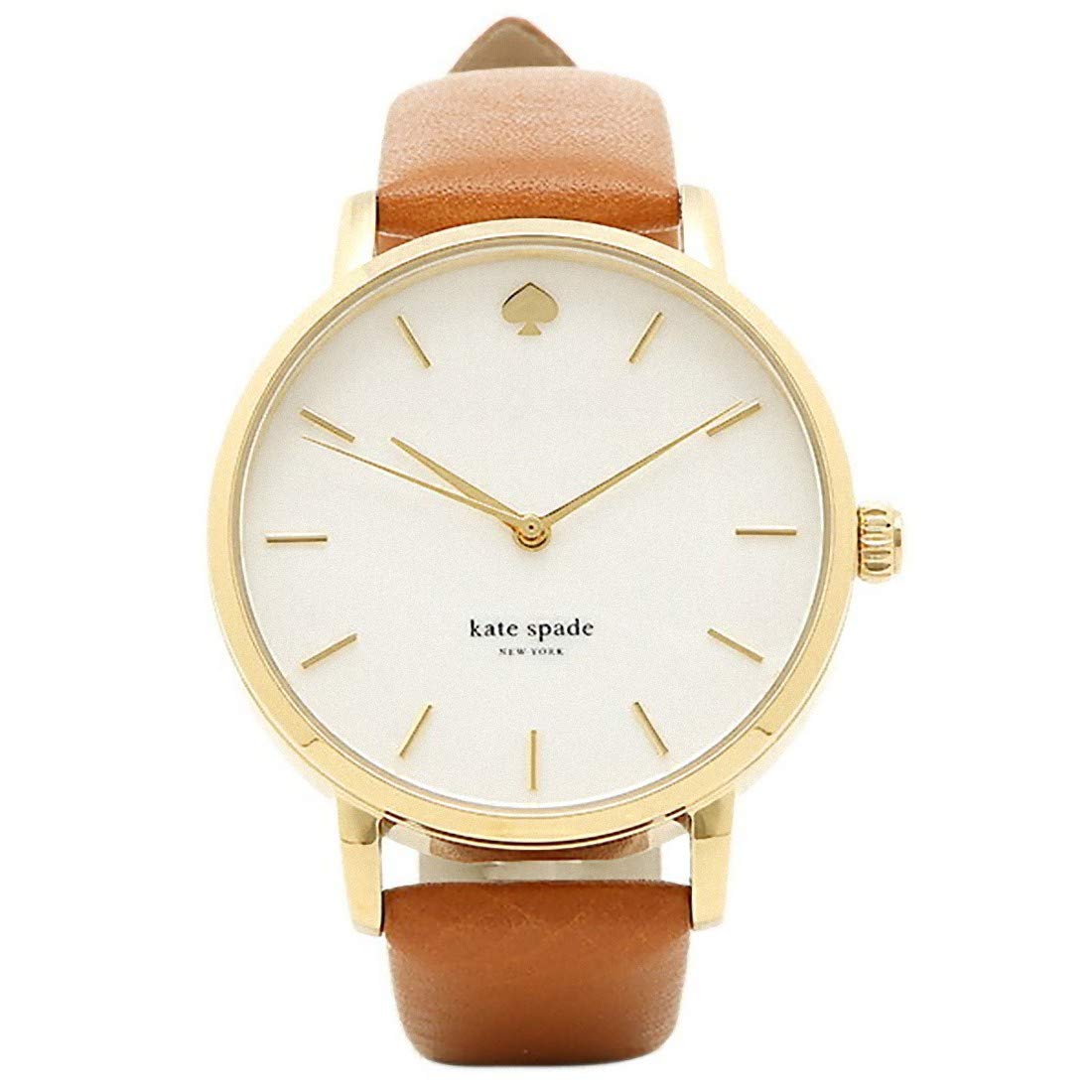 

Watch KATE SPADE KSW1142 METRO Metro White Shell Watch [Kate Spade] Women s White/Gold/Brown [Used]